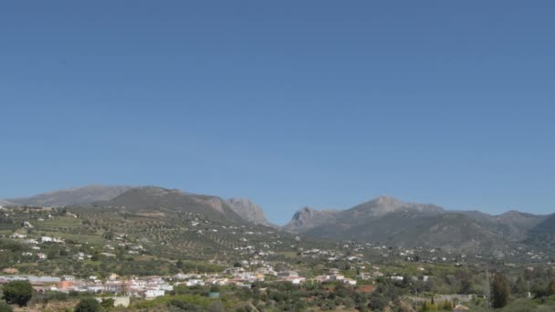 Vue Panoramique Boquete Zafarraya Situation Géographique Malaga Espagne — Video