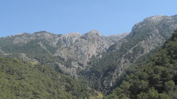 Mountains Alcazar Park Natural Alcaucin Spain — Stock Video