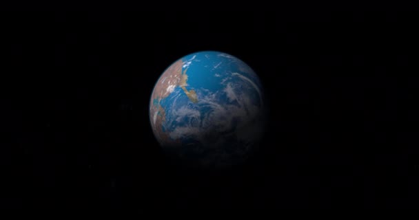 Uralter Superkontinent Pangäa Oder Pangäa Auf Erden — Stockvideo
