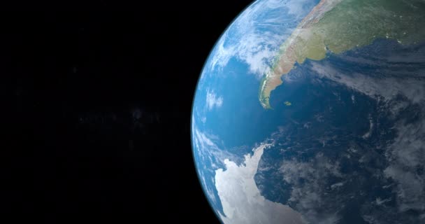 Cape Horn Dış Uzaydan Dünya Gezegeninde — Stok video