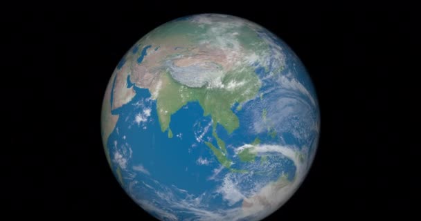 Indischer Ozean Auf Dem Planeten Erde Luftaufnahme Aus Dem Weltraum — Stockvideo