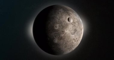 Ceres, cüce gezegen, dış uzayda.