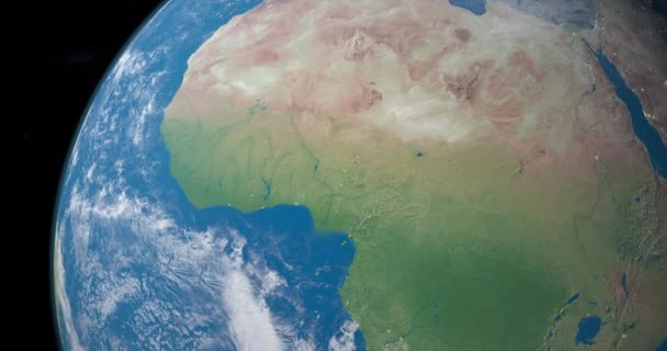 Senegal Rivier Planeet Aarde Vanuit Ruimte Gezien Elementen Van Dit — Stockvideo