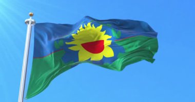 Buenos Aires Eyaleti Bayrağı, Arjantin. Döngü