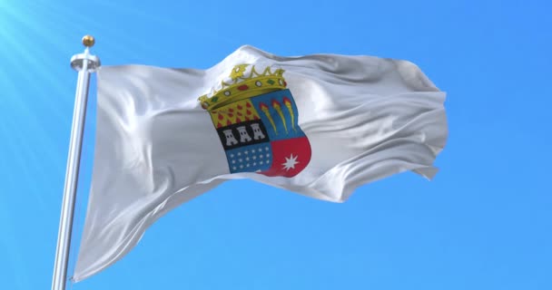 Uble Flag Chile Bucle — Vídeos de Stock