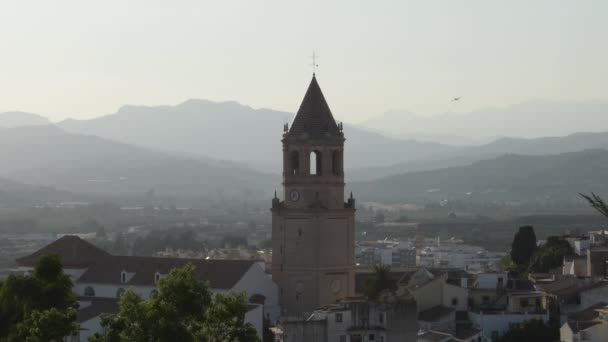 Torre San Juan Pueblo Vélez Málaga Atardecer — Vídeo de stock