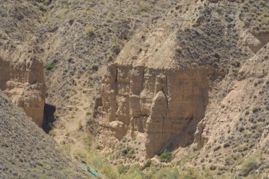 Gorafe, Granada, İspanya 'daki dağların çorak toprakları.
