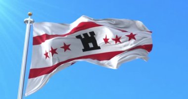 Drenthe Flag, Hollanda. Döngü