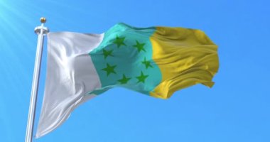 Kanarya Adaları Bağımsızlık Hareketi Bayrağı, İspanya. Döngü