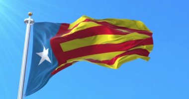 Valencia Estrelada ya da Valencia Ulusal Bayrağı, İspanya. Döngü