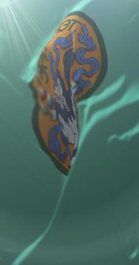 Erdenet bayrağı, Moğolistan. Döngü. 4K Dikey