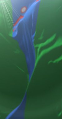 Govisumber Eyaleti bayrağı, Moğolistan. Döngü. 4K Dikey