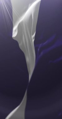 Cross River Eyalet Bayrağı, Nijerya. Döngü. 4K Dikey