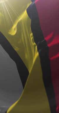 Daet bayrağı, Filipinler. Döngü. 4K Dikey