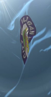 Filipinler, Ilagan bayrağı. Döngü. 4K Dikey