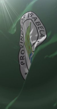 Isabela Eyaleti, Filipinler bayrağı. Döngü. 4K Dikey