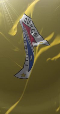 Quezon Şehri, Filipinler bayrağı. Döngü. 4K Dikey