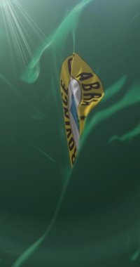 Filipinler, Abra Eyaleti bayrağı. Döngü. 4K Dikey