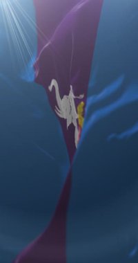 Tayland 'ın Chiang Rai Eyaleti bayrağı. Döngü. 4K Dikey