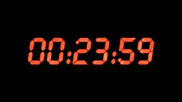 DigitalUhr Countdown läuft — Stockvideo © ianm36 93535834