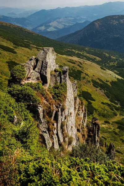 Bellissimo Paesaggio Negli Alti Carpazi Autunno Montagna — Foto Stock