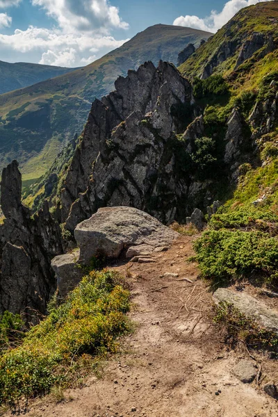 Bellissimo Paesaggio Negli Alti Carpazi Autunno Montagna — Foto Stock