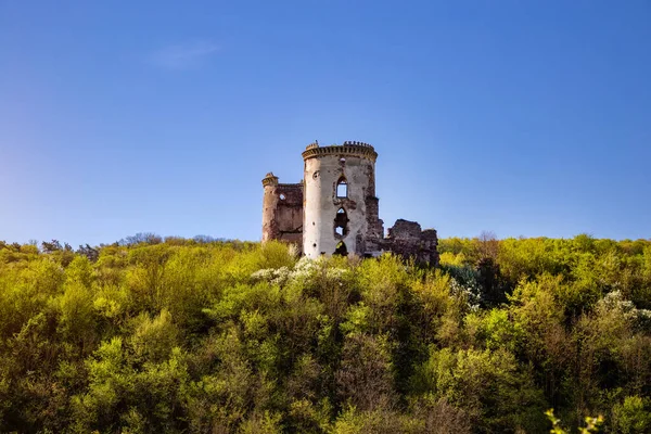 Ruïnes Van Kasteel Chervonohrad Het Dorp Nurkiv Oekraïne — Stockfoto