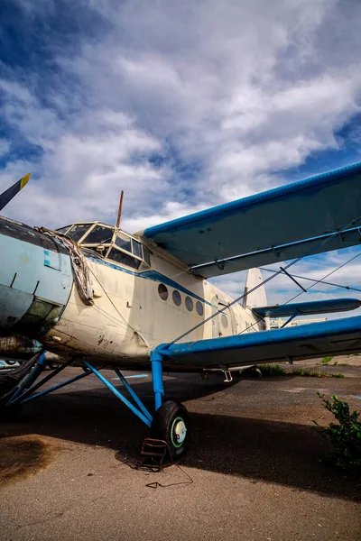 Avions Abandonnés Vieux Plein Air — Photo