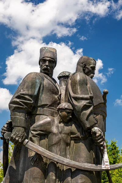 Пляшево Украина Июля 2021 Года Памятник Запорожским Казакам Месте Битвы — стоковое фото