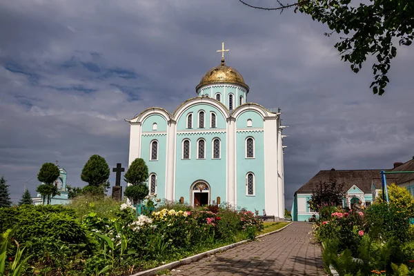 View Dormition Theotokos Cathedral Russian Orthodox Church Vladimir Volynsky Ukraine — стоковое фото