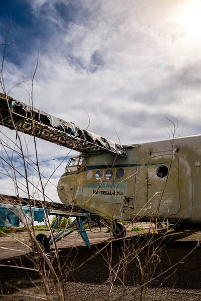 Avions Abandonnés Vieux Plein Air — Photo