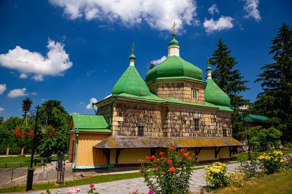 Деревянная Церковь Святого Михаила Пляшеве Место Битвы Берестечко — стоковое фото