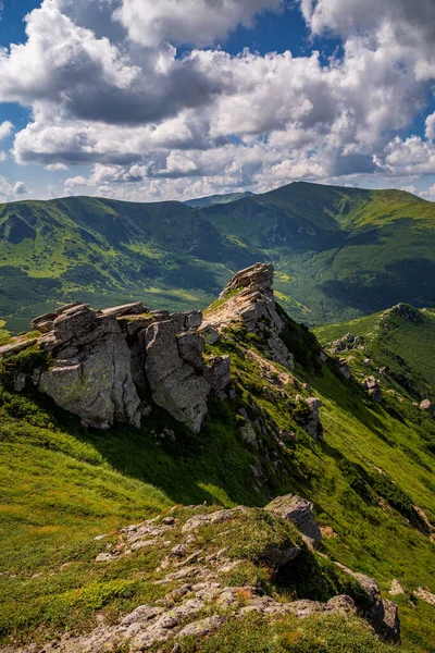 Piękny Widok Karpaty Lecie — Zdjęcie stockowe