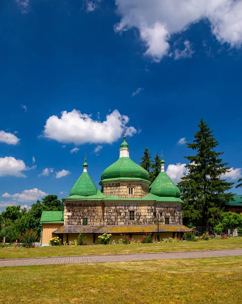 Деревянная Церковь Святого Михаила Пляшеве Место Битвы Берестечко — стоковое фото