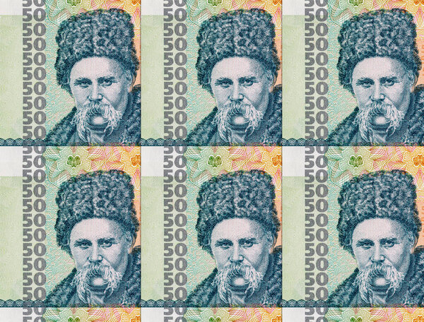 50 рублей Приднестровья с изображением Тараса Шевченко. Деньги непризнанной республики Приднестровье.