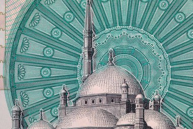 Muhammed Ali Paşa 'nın Büyük Camii' nin resmiyle Mısır 'da 20 Pound. Polimer para.
