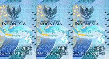 Muhammed Hüseyin Thamrin 'in portresiyle 2000 Rupiah Endonezya. Endonezya 'nın yeni parası