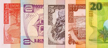 Lempira, çeşitli mezheplerden Honduras 'ı finanse ediyor. Honduras 'ın kağıt parası..