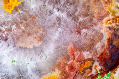 Taş dokusu. Kesikteki agate mineralinin güzel arkaplanı.