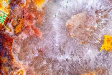 Taş dokusu. Kesikteki agate mineralinin güzel arkaplanı.