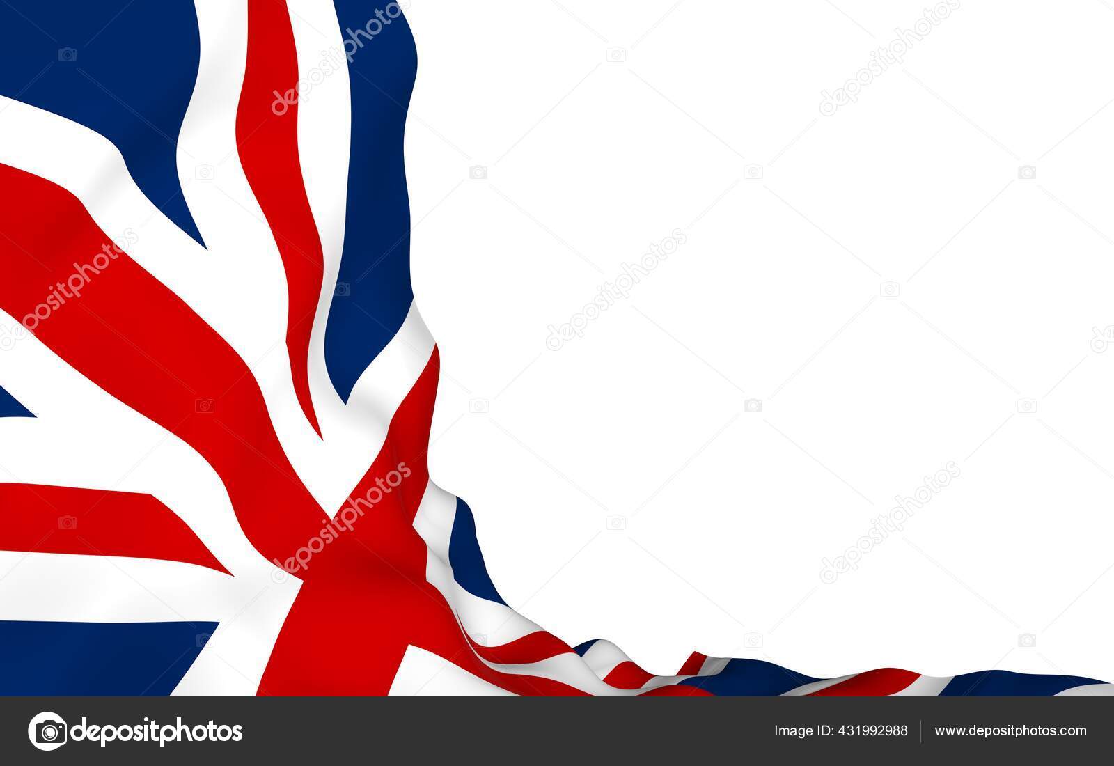 Размахивая Флагом Великобритании Британский Флаг