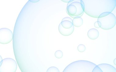 Mor kabarcıklar ile açık mavi renkli arka plan. Duvar kağıdı, doku mor balonlar. 3d illüstrasyon