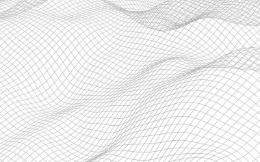 Beyaz arka planda soyut manzara. Siber uzay şebekesi. merhaba teknoloji ağı. 3d illüstrasyon