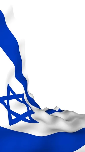 Drapeau Israël Symbole État État Israël Une Étoile Bleue David — Photo