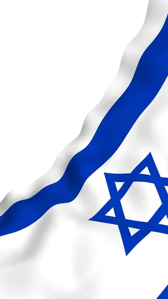 Bandera Israel Símbolo Estatal Del Estado Israel Una Estrella Azul —  Fotos de Stock