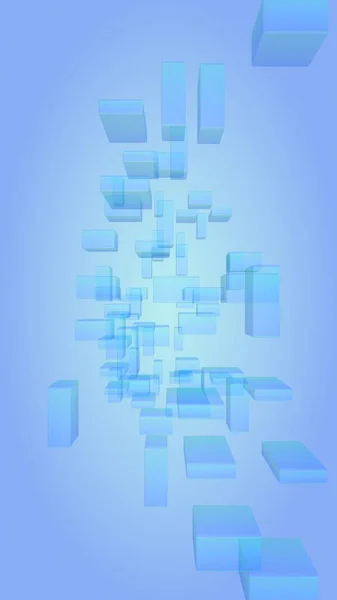 Blue White Abstract Digital Technology Background Pattern Repeating Rectangles Vertical — Stock Photo, Image