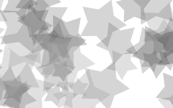 Gray Translucent Stars White Background Gray Tones Illustration — Stock Photo, Image