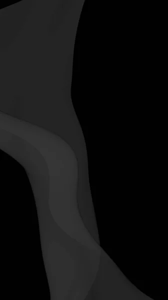 Siyah Soyut Arka Plan Kanat Çırpan Siyah Eşarp Rüzgâr Siyah — Stok fotoğraf