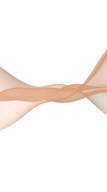 Soyut dalga. Eşarp. Beyaz arka planda parlak kurdele. Soyut duman. Raster hava desteği. Dikey görüntü yönlendirmesi. 3B illüstrasyon