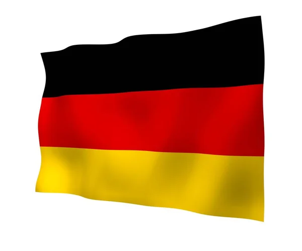 Drapeau Allemagne Illustration Grand Format Symbole État République Fédérale Allemagne — Photo